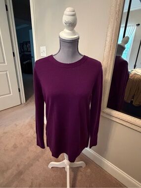 Banana Republic Purple Crew Neck Sweater